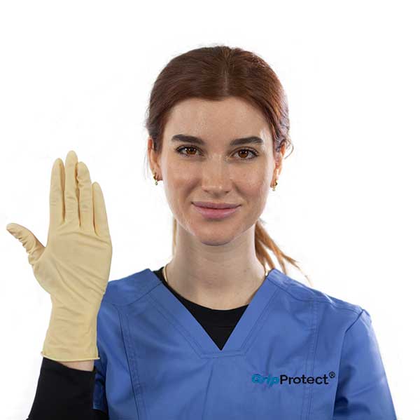 1000/Case BMC GripProtect® Ultra 8 Mil Latex Powder-Free Exam Gloves