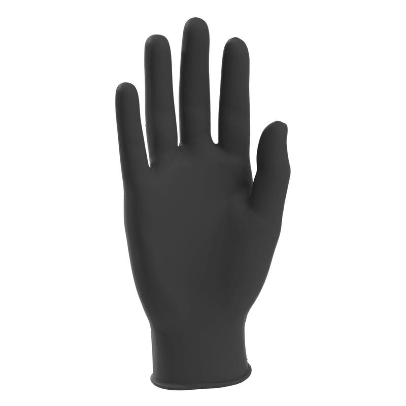SureCare Standard Powder Free Black Nitrile Disposable Exam Gloves, 1000/Case
