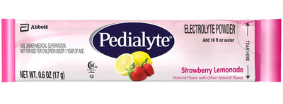 Pedialyte® Powder Packs Strawberry Lemonade Pediatric Oral Electrolyte Solution, 0.6 oz. Individual Packet
