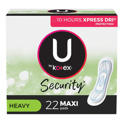U by Kotex® Security® Maxi Pad, Heavy Absorbency