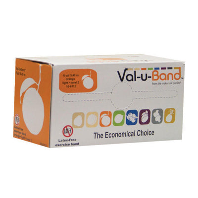 Val-u-Band® Exercise Resistance Band, Orange, 5 Inch x 6 Yard, Light Resistance
