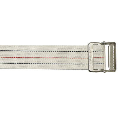 SkiL-Care™ Heavy-Duty Gait Belt with Metal Buckle, Pinstripe, 72 Inch