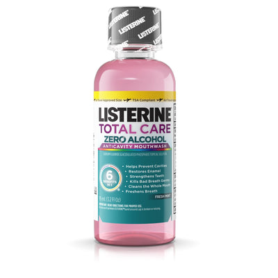 Listerine® Total Care Zero® Fresh Mint Mouthwash, 3.2 oz. Bottle