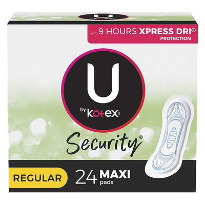 Kotex Security Maxi Feminine Pad, Regular