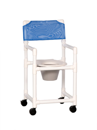 IPU Standard Line Shower Chair Commode, Blue