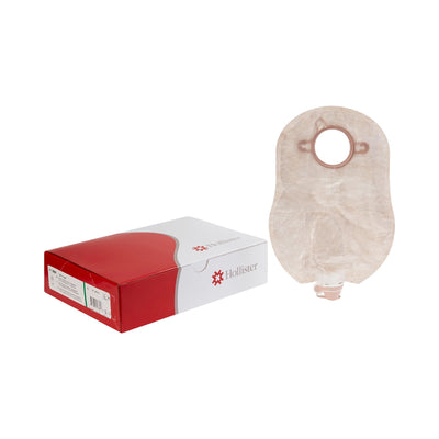 New Image™ Two-Piece Transparent Urostomy Pouch, 9 Inch Length, 1¾ Inch Stoma