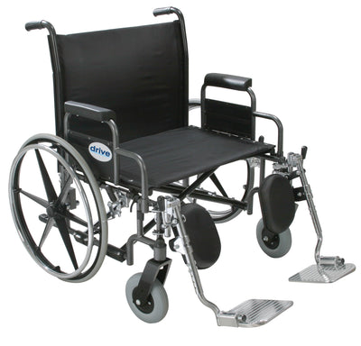 drive™ Sentra Extra HD Bariatric Wheelchair, 24-Inch Seat Width