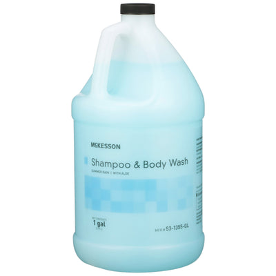 McKesson 2-in-1 Shampoo and Body Wash, Summer Rain Scent, 1 Gallon Jug