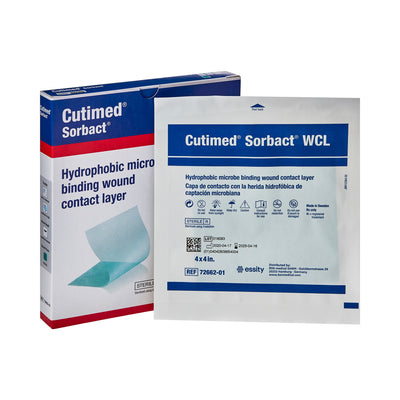 Cutimed® Sorbact® WCL Antimicrobial Wound Contact Layer Dressing, 4 x 4 Inch