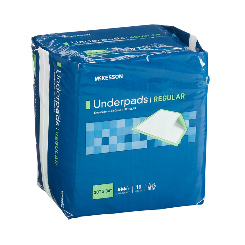 McKesson Super Moderate Absorbency Underpad, 30 x 36 Inch