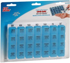 One-Day-At-A-Time® Pill Organizer, 3/4 x 4-3/4 x 8 Inch