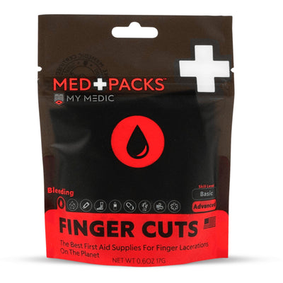 My Medic Med Packs First Aid Kit for Finger Cuts - Emergency Supplies in Portable Pouch