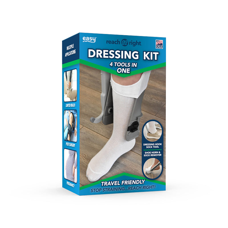 Reach Right Dressing Kit with Shoe Horn, Sock Aid, Dressing Hook 1228763