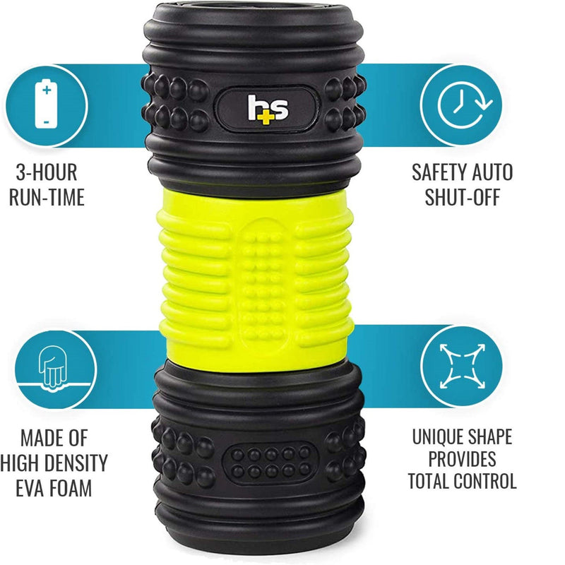 HealthSmart 4-Speed Vibrating Foam Roller, Full Body Fitness Massager 1229073