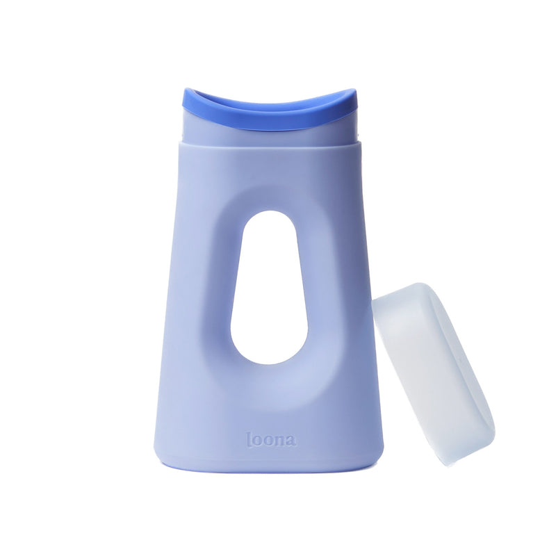 The Loona Female Urinal for Bedside, Travel, Camping, Portable with Lid, Loona Blue 1234486