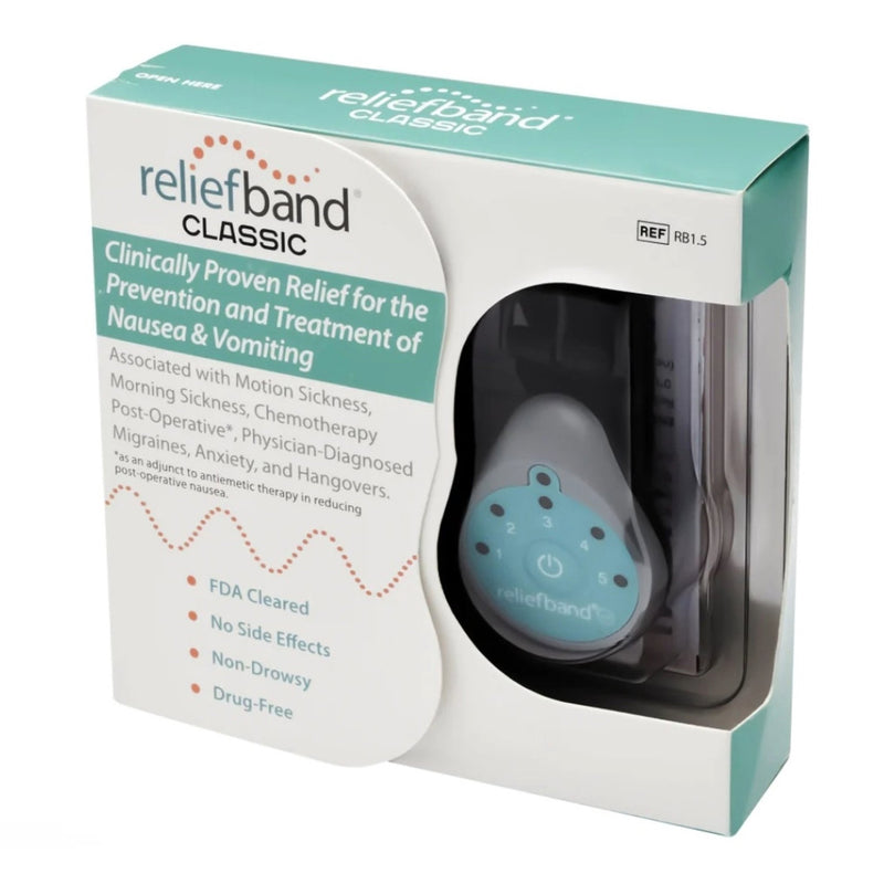 Reliefband Classic Nausea Relief Wrist Band - Waterproof with Long-Lasting Battery 1238416