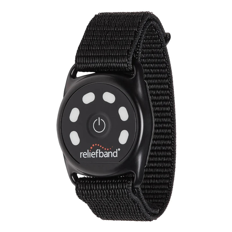 Reliefband Sport Nausea Relief Wrist Band - Waterproof with Long-Lasting Rechargeable Battery, Black 1238419