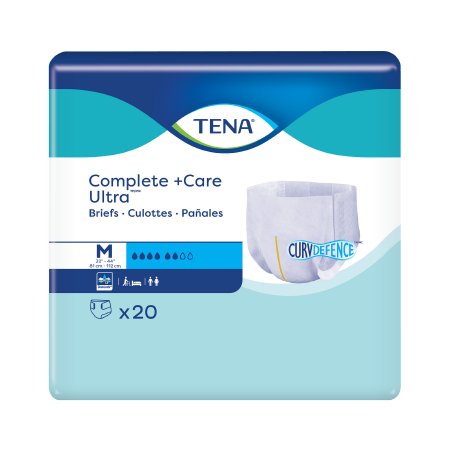 TENA Complete +Care Ultra™ with CurvDefense™ Incontinence Brief, Moderate Absorbency, Medium 1243824