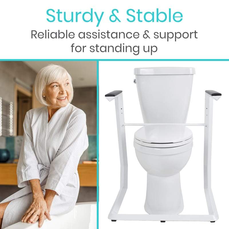 Stand Alone Bathroom Safety Rail by Vive Health®