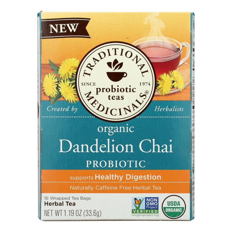 Traditional Medicinals - Probtc Tea Dandeln Ch - Case Of 6 - 16 Bag