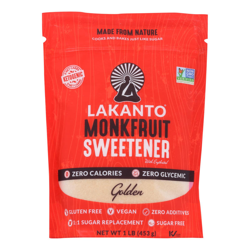 Lakanto - Monkfruit Sweetener - Golden - Case Of 8 - 16 Oz.