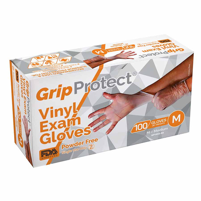 1000/Case BMC GripProtect® Vinyl Powder-Free Exam Gloves