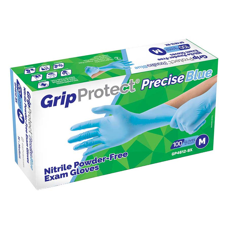 1000/Case BMC GripProtect® Precise Blue Nitrile Powder-Free Exam Gloves