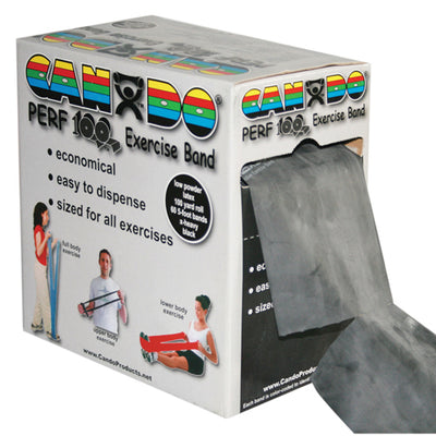 Cando Exercise Band Black X-Heavy 100-Yard Dispenser Box