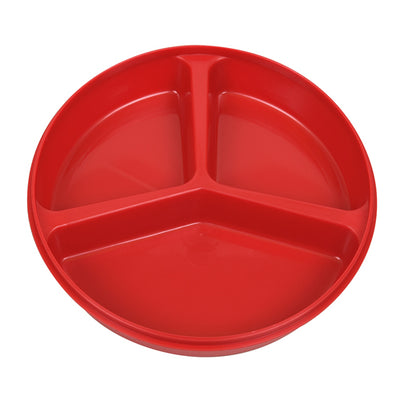 Scoop Dish Partitioned w/Lid Redware