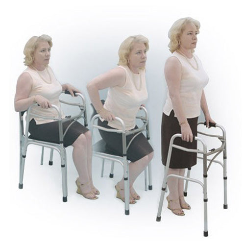 Easy-Release 2 Button Folding Walker Adult