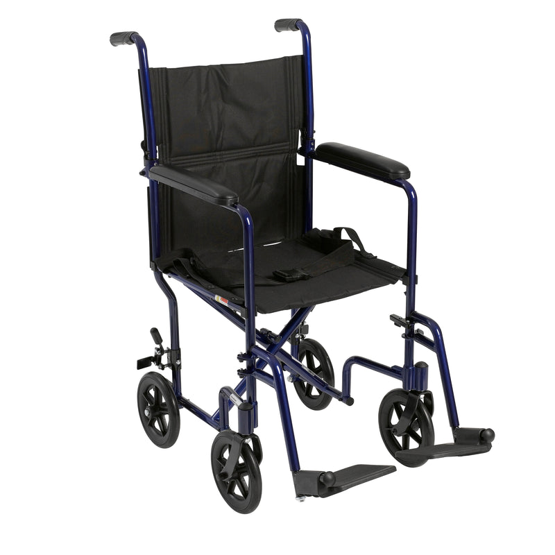 Wheelchair Transport Lightweight Blue 17