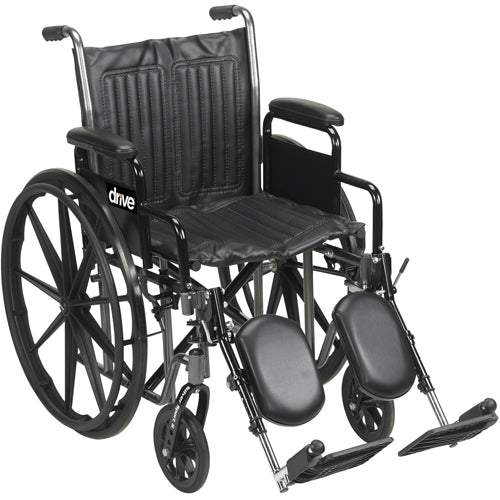 Wheelchair Econ Rem Desk Arms 20  w/ELR Dual Axle K1/K2