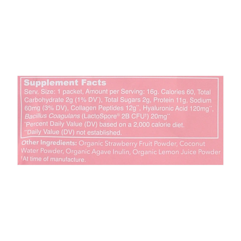 Vital Proteins Strawberry Lemon Beauty Collagen  - Case Of 14 - .56 Oz