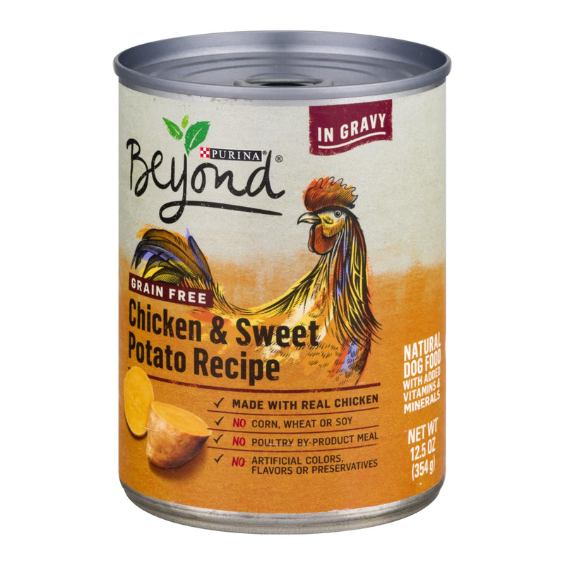 Beyond Purina - Dog Fd Can Chicken Sweet Pot - Case Of 12-12.5 Oz