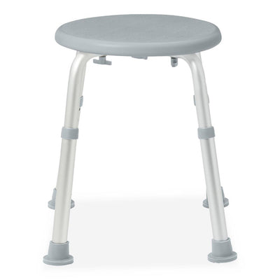 Round Adj Shower Stool Gray