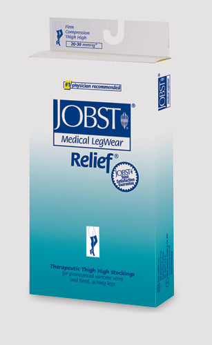 Jobst Relief 30-40 Thigh-Hi Black Small  Silicone Band