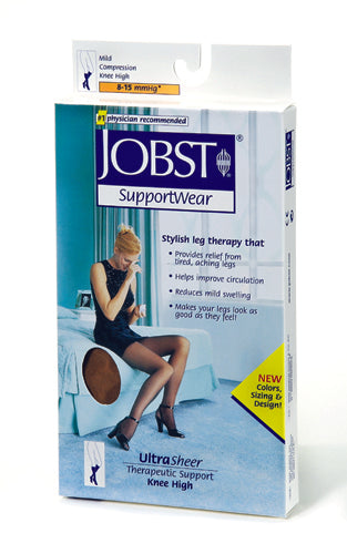 Jobst  Ultrasheer 8-15 Knee-Hi Silky Beige 4ÿ - 6ÿ Shoe size