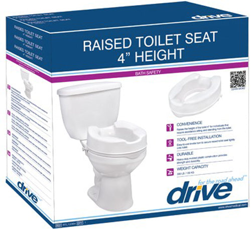 Raised Toilet Seat w/Lid 4  Savannah-style  Retail