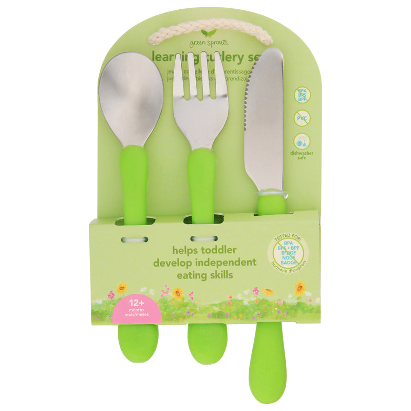 Green Sprouts - Cutlery Set Lrn Asst 12mo - 1 Each - 3 Ct