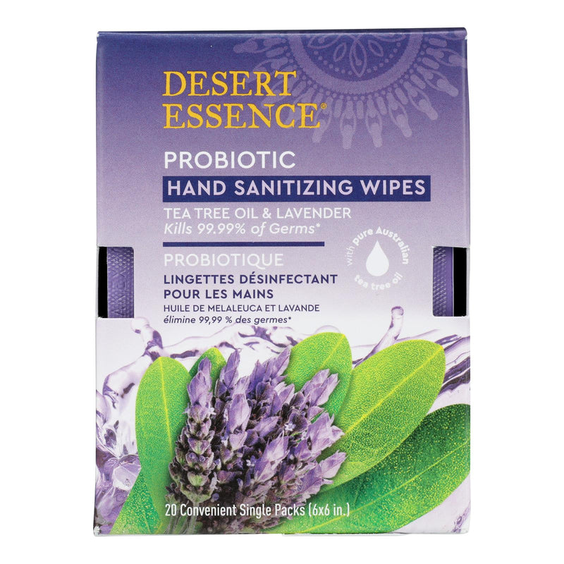 Desert Essence - Wipes Hand Sntzr Lavnder - 1 Each -20 Count