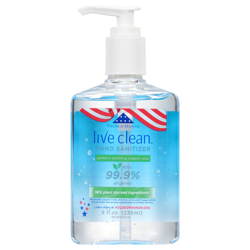 Live Clean - Sanitizer Hand - 1 Each-8 Fz