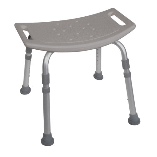 Shower Safety Bench W/O Back Tool-Free Assembly  Grey