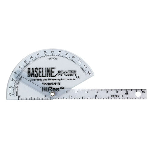 Baseline HiRes Goniometer Flex/Hyper Ext Plastic 5-1/2