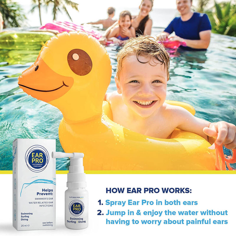Ear Pro Water-Repellant Ear Spray - for Swimming, Diving, Surfing