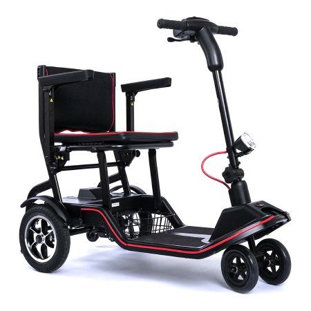 Feather™ Mobility 4-Wheel Electric Scooter 265 lbs. Weight Capacity, Black / Red 1224574