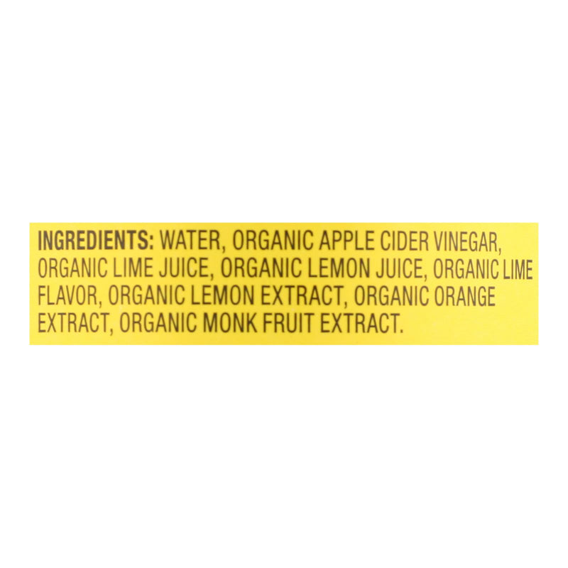 Bragg - Apple Cider Vinegar Lime Citrus Refresh - Case Of 12-16 Fz