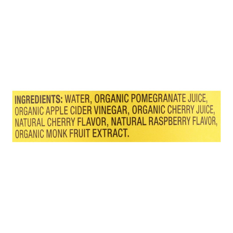 Bragg - Apple Cider Vinegar Pom Cherry Refresh - Case Of 12-16 Fz