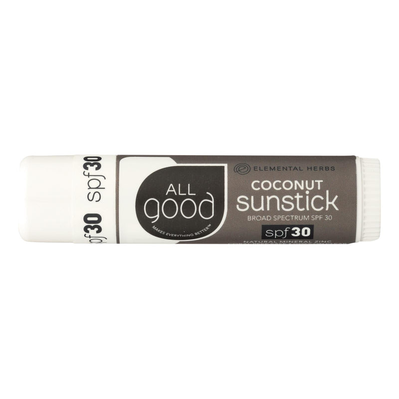 All Good - Sunstick Coconut Spf30 - Case Of 12-.6 Oz