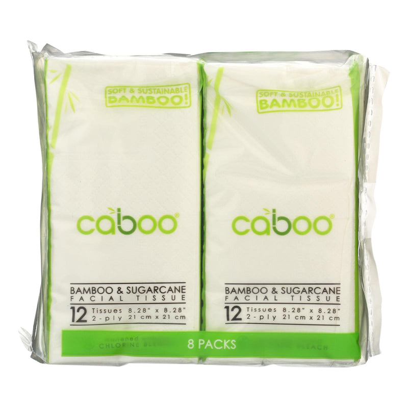 Caboo - Facial Tissue - Bamboo And Sugarcane - Case Of 30 - 8 Pk
