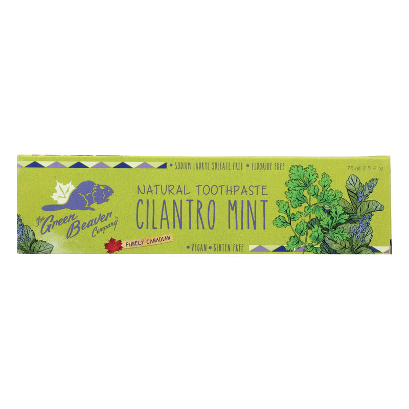 Green Beaverthe Toothpaste - Cilantro Mint Toothpaste - Case Of 1 - 2.5 Fl Oz.